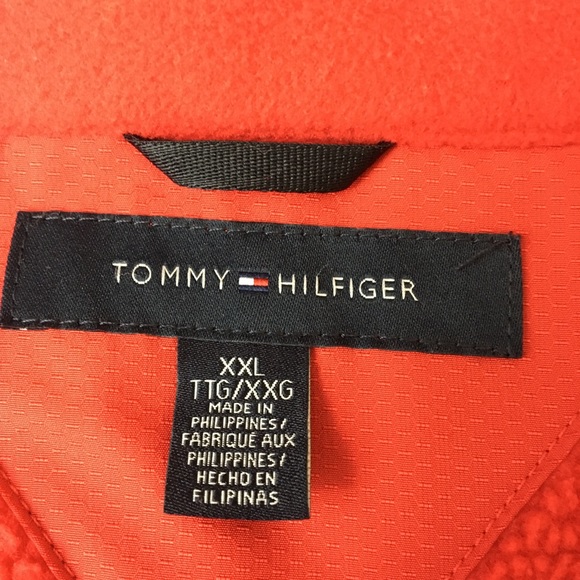 Tommy Hilfiger Jacket Red Mens Zip Front Jacket XXL. - Picture 3 of 10